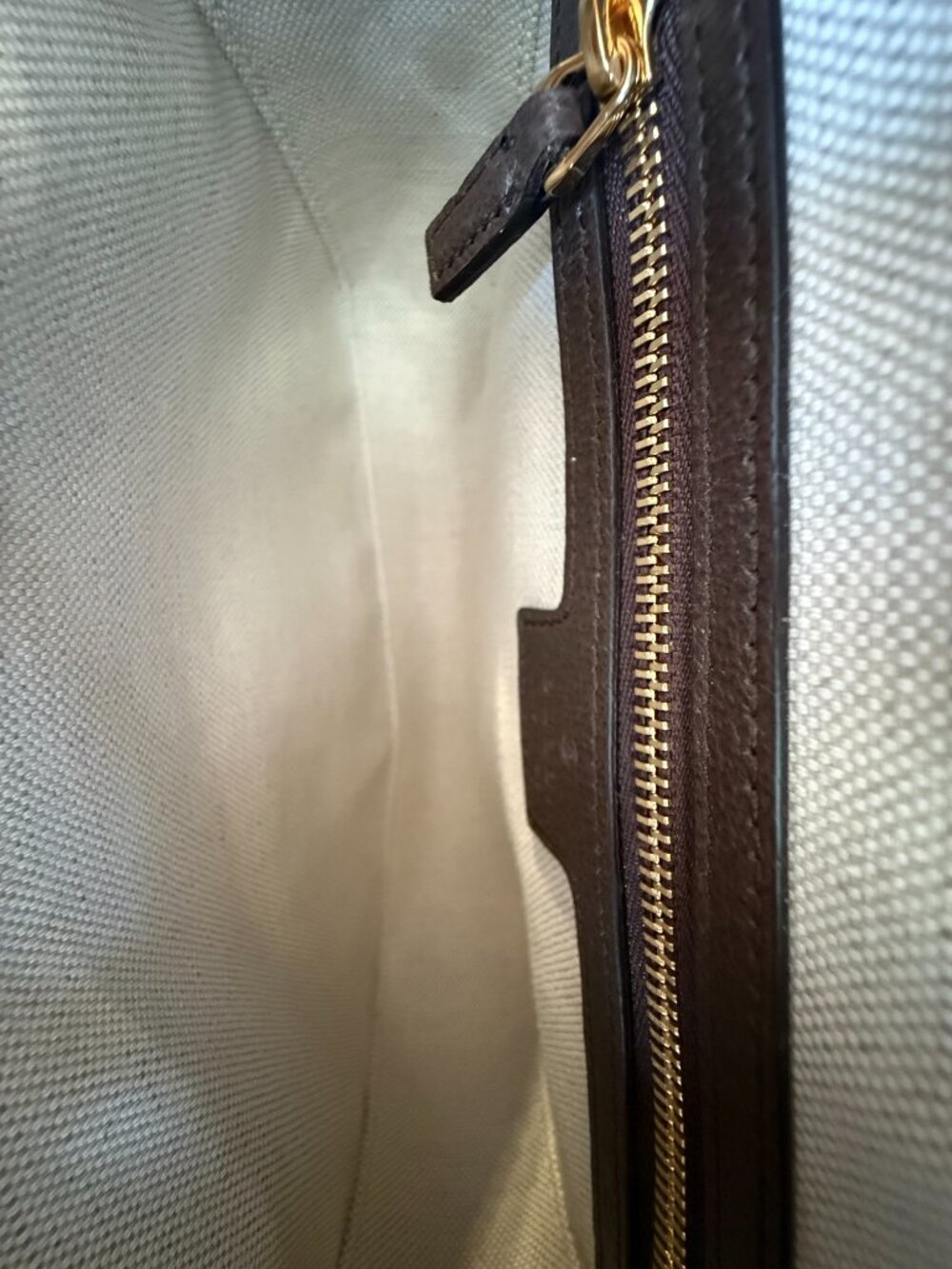 Gucci Brown GG Monogram Ophidia Studded Messenger Bag - Picture 6 of 7